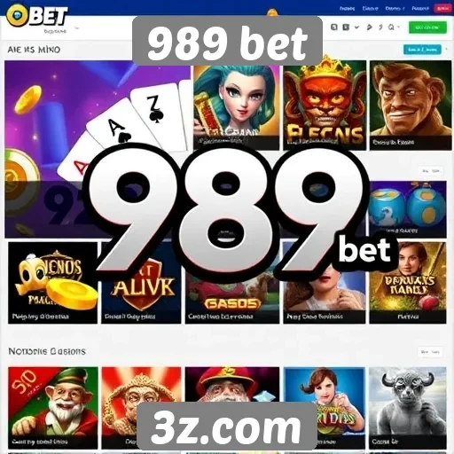 989 bet oferece variedade de jogos de cassino online