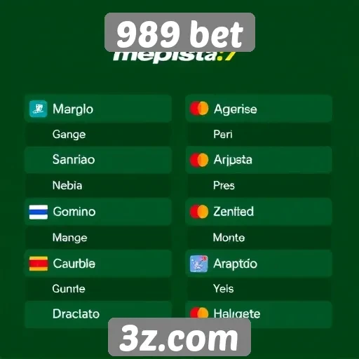 Métodos de pagamento aceitos no 989 bet